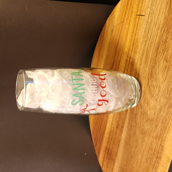 Santa I've Been Good 6 in tall Slim Glass - Picture 8 of 11